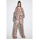 DeFacto Relaxed Fit Şifon Düz Paça Pantolon G0506AX25SM