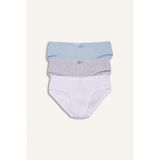 DeFacto Ribana 3'lü Slip Külot Kız Çocuk H0164A826SP - Beyaz-WT34 - 4 - 5 Yaş