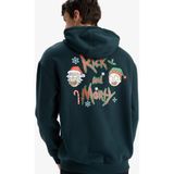 DeFacto Rick and Morty Boxy Fit Kapüşonlu Sırt Baskılı Sweatshirt F2247AX25WN - Yeşil-GN919 - XL