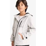 DeFacto Rüzgar Geçirmez Kapüşonlu Polar Astarlı Mont Erkek Çocuk F6617A826SP - 13 - 14 Yaş - Gri-GR477