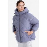 DeFacto Rüzgar Geçirmez Su İtici Oversize Fit Geniş Kalıp Kapüşonlu Fermuarlı Cepli Şişme Mont E9260AX25AU
