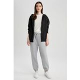 DeFacto S7370AZ23SP Gri-GR256 Standart Fit Jogger Kadın Eşofman Altı