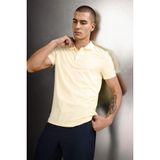 DeFacto Sarı Slim Fit Kısa Kollu Polo Yaka T-shirt, XL, G1039AX26SP, Sarı-YL503, Erkek