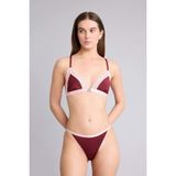 DeFacto Saten Brazilian Külot, M, G1140AX26SP, Bordo-BR205, kadın