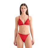 DeFacto Saten Brazilian Külot, XS, G1140AX25WN, Kırmızı-RD79, kadın