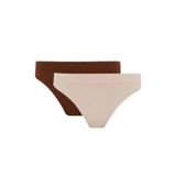 DeFacto Seamless 2'li Brief Külot, M, F1203AX25AU, Pembe-PN125, kadın