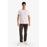 DeFacto Sergio Regular Fit Normal Bel Boru Paça Jean Pantolon, 28/30, G3235AX25AU, Haki-KH475, Erkek