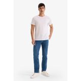 DeFacto Sergio Regular Fit Normal Bel Boru Paça Jean Pantolon, 29/30, A6948AX26SP, Mavi, Erkek