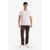 DeFacto Sergio Regular Fit Normal Bel Boru Paça Jean Pantolon, 31/32, G3235AX25AU, Haki-KH475, Erkek