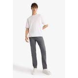 DeFacto Sergio Regular Fit Normal Bel Boru Paça Jean Pantolon, 32, F5651AX25AU, Gri-NM55, Erkek