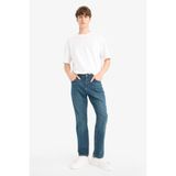 DeFacto Sergio Regular Fit Normal Kalıp Normal Bel Boru Paça Jean Pantolon, 32/32, E801GY111285, Koyu Yeşil, Erkek