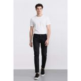 Defacto Sergio Regular Fit Normal Kalıp Normal Bel Boru Paça Jean Pantolon, 34/32, W6868AZ25SP, Siyah, Erkek