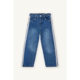 DeFacto Şeritli Culotte Mavi Kız Bebek Jean Pantolon G8158A5/NM28