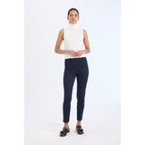 DeFacto Sigaret Normal Bel Düz Paça Saten Kumaş Pantolon J8743AZ25SM - Lacivert-NV135 - 42