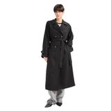 DeFacto Siyah Relax Fit Trençkot, S, Trenchcoat 26 SP, Siyah-BK27, Kadın