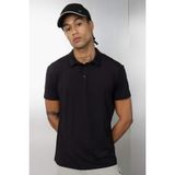 DeFacto Siyah Standart Fit Polo Yaka Basic Düz Kısa Kollu Sporcu Tişört, M, C9267AX24AU, Siyah-BK81, Erkek