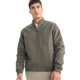 DeFacto Slim Fit Astarlı Fermuarlı Mont, S, Slim Fit Astarlı Fermuarlı Mont, Haki-KH522, Erkek