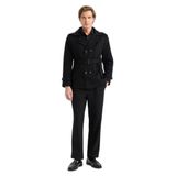 DeFacto Slim Fit Astarlı Mont, L, Slim Fit Astarlı Mont, Siyah-BK27, Erkek