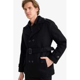 DeFacto Slim Fit Astarlı Mont, XL, Slim Fit Astarlı Mont, Siyah-BK27, Erkek