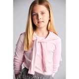DeFacto Slim Fit Bağlamalı Yaka Fitilli Uzun Kollu Tişört Kız Çocuk G0867A826AU - Pembe-PN633 - 5 - 6 Yaş