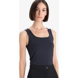DeFacto Slim Fit Basıc Düz Kare Yaka Atlet C2622AX25AU - Siyah-BK81 - XL