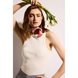DeFacto Slim Fit Basic Düz Kayık Yaka Fitilli Kaşkorse Atlet H6030AX26SM - Ekru-ER105