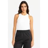 DeFacto Slim Fit Basic Halter Yaka Fitilli Kaşkorse Pedli Atlet G0843AX25AU - Beyaz-WT36 - XL