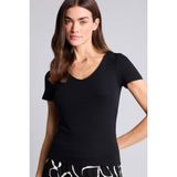 DeFacto Slim Fit Basic Modal Tişört Siyah, 2XL, H3873AX26SP, Siyah-BK81, Kadın