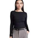 DeFacto Slim Fit Basic Tişört Siyah, 2XL, G9201AX26SP, Siyah-BK81, Kadın