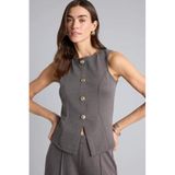 DeFacto Slim Fit Bisiklet Yaka Atlet Gri, M, H5401AX26SP, Gri-GR311, Kadın