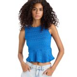 DeFacto Slim Fit Bisiklet Yaka Bürümcük Atlet, 2XL, F6277AX25SMBE43-1013002, Royal, Kadın