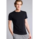 DeFacto Slim Fit Bisiklet Yaka Fanila, S, L4885AZ26SP, Siyah-BK27, Erkek