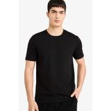 DeFacto Slim Fit Bisiklet Yaka Kısa Kollu Tişört, L, M6608AZ26SP, Siyah, Erkek