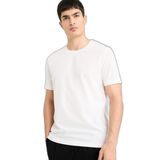 DeFacto Slim Fit Bisiklet Yaka Kısa Kollu Tişört, S, M6608AZ26SP, Ekru, Erkek
