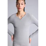DeFacto Slim Fit Bisiklet Yaka Sporcu Modal Uzun Kollu Tişört, M, G6467AX26SP, Gri-GR93, Kadın