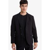 Defacto Slim Fit Blazer Ceket, 50, F7575AX25AU, Siyah, Erkek