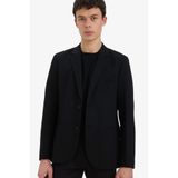 Defacto Slim Fit Blazer Ceket, 54, E3447AX25SM, Siyah, Erkek