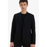 Defacto Slim Fit Blazer Ceket, 56, E3447AX25SM, Siyah, Erkek
