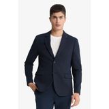 DeFacto Slim Fit Blazer Ceket, 56, F7690AX25AU, Lacivert, Erkek