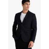 DeFacto Slim Fit Blazer Ceket, 58, F7690AX25AU, Siyah-BK27, Erkek