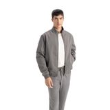 DeFacto Slim Fit Dar Kesim Dik Yaka Astarlı Fermuarlı Cepli Mevsimlik Baharlık Mont, 3XL, Slim Fit Dar Kesim Dik Yaka Astarlı Fermuarlı Cepli Mevsimlik Baharlık Mont, Haki, Erkek