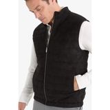 DeFacto Slim Fit Dar Kesim Dik Yaka Astarlı Fermuarlı Cepli Mevsimlik Baharlık Süet Yelek, S, Dik Yaka Astarlı Fermuarlı Cepli Süet Yelek, Siyah-BK27, Erkek