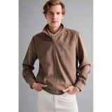 Defacto Slim Fit Dar Kesim Dik Yaka Fermuarlı Süet Mont D1524ax25aubn267 Kahve