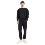 DeFacto Slim Fit Dar Kesim Fermuar Cepli Pike Eşofman Altı, XS, D5258AX25SP, Siyah-BK81, Erkek