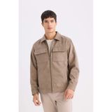 DeFacto Slim Fit Dar Kesim Gömlek Yaka Fermuarlı Mevsimlik Baharlık Mont D6334AX25SPBG73