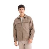 DeFacto Slim Fit Dar Kesim Gömlek Yaka Fermuarlı Mevsimlik Baharlık Mont, S, Slim Fit Gömlek Yaka Fermuarlı Mont, Vizon, Erkek
