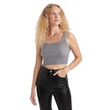 DeFacto Slim Fit Dar Kesim Kare Yaka Triko Atlet