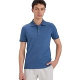 DeFacto Slim Fit Dar Kesim Polo Yaka Kısa Kollu Dokulu Basic Düz Tişört, S, TYC85DA82C4A39C340B77C900, İndigo-IN233, Erkek