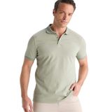 DeFacto Slim Fit Dar Kesim Polo Yaka Kısa Kollu Dokulu Basic Düz Tişört, S, TYC85DA82C4A39C340B77C900, Kahve-BN414, Erkek