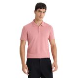 DeFacto Slim Fit Dar Kesim Polo Yaka Kısa Kollu Pamuklu Modal Karışımlı Basic Düz Tişört, M, M6609AZ25SP, Pembe-BR103, Erkek